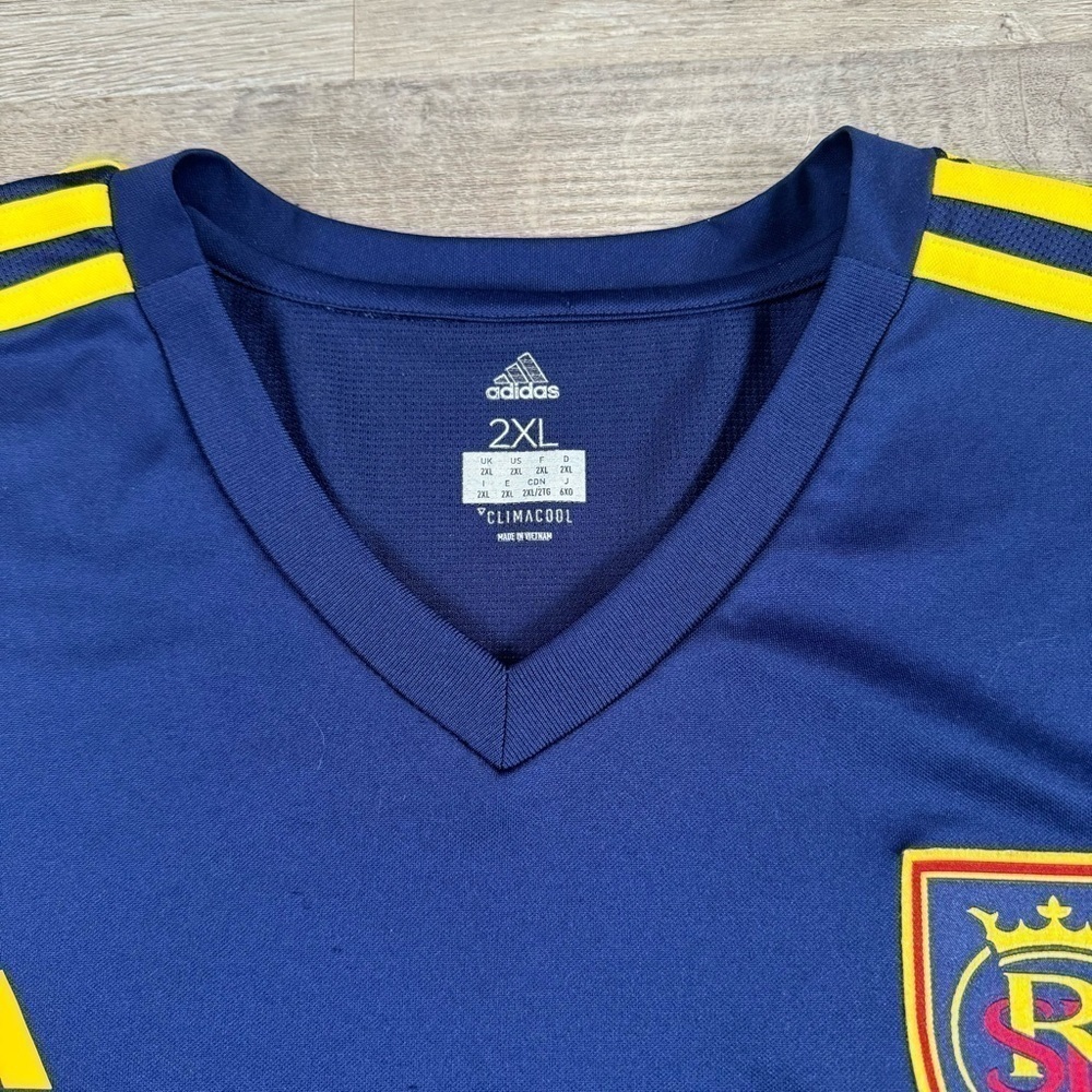 Real Salt Lake Adidas MLS Soccer Jersey
Navy blue red yellow white 
 XXL 25x32 - Picture 5 of 6